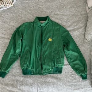 Master Tournament Green Bomber Jacket with Embroidered Logo